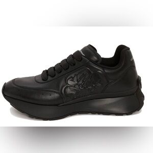 Alexander McQueen Black Logo Sprint Runner Sneakers, Size 5